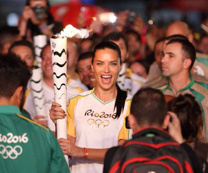 Adriana Lima Gets Emotional Carrying the Olympic Torch In Brazil