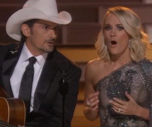 Carrie Underwood & Brad Paisley Open CMA Awards Mocking Trump & Hillary