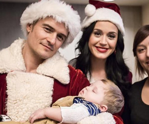 Katy Perry and Orlando Bloom Suit Up as Santas for Children's Hospital (Photos)