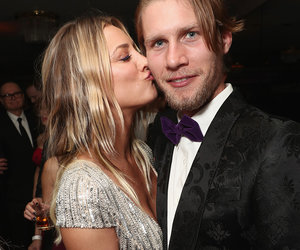 Kaley Cuoco Packs on the PDA with Karl Cook at Golden Globe After-Party (Photos)