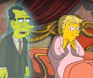 The Ghost of Nixon Haunts Donald Trump in New 'Simpsons' Parody