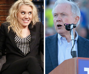 Kate McKinnon Entertains Seth Meyers With Jeff Sessions Impression