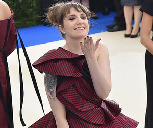 Lena Dunham Claps Back at Haters With Latex Body Suit and Crystal Crown