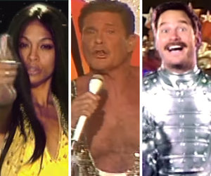 Pratt and Saldana Join The Hoff In Ridiculous 'Guardians Inferno' Music Video