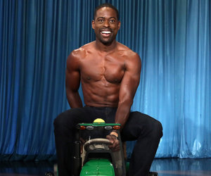 'This Is Us' Star Sterling K. Brown Pops 'Ellen' Cherry With Shirtless Tractor…